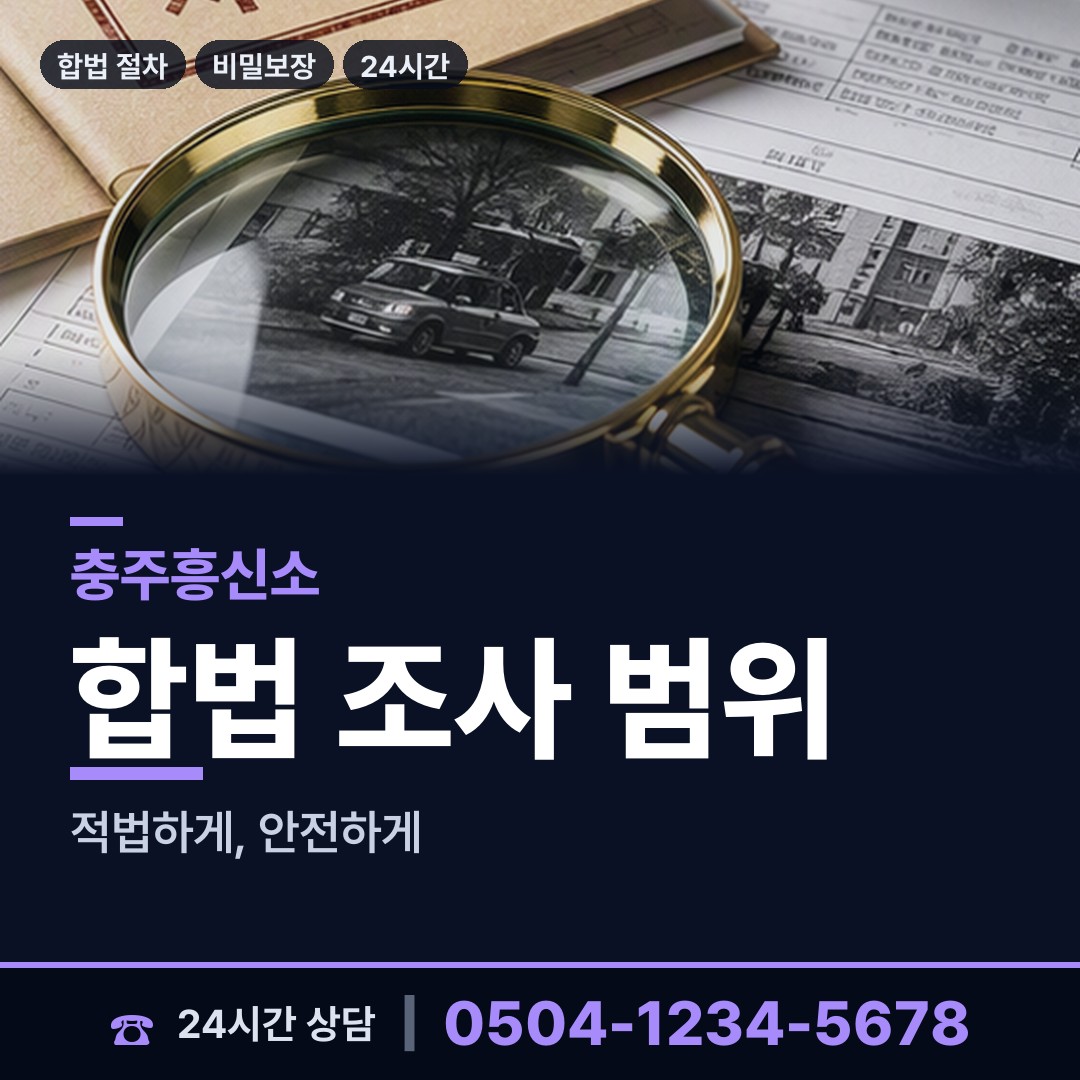 충주 앙성면 배우자의심 상담 안내